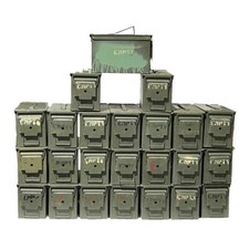 24 CANS Grade 2  50 cal empty ammo cans 24 Total  FREE SHIPPING picture