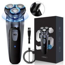 Men Electric Shaver Pop-up Trimmer Rotary Razor Beard Shaving Rechargeable picture