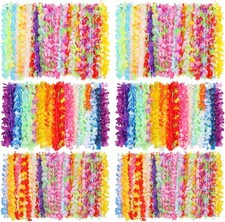 500 Pcs Hawaiian Leis Bulk Luau Leis Necklace Hawaiian Flower Tropical Floral Ne picture