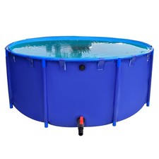 Above Ground Commercial Grade Round Heavy PVC Fish Farm Koi Pond Brand New picture