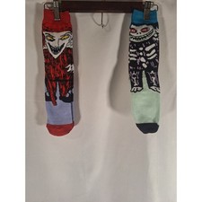Nightmare Before Christmas Lock Shock Barrel Halloween Character Socks Pair picture
