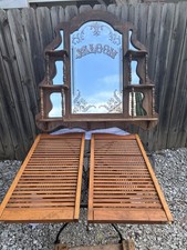 VINTAGE SALOON BAR SHELF AND SWINGING SALOON DOORS picture