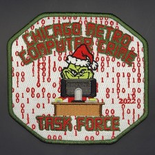 Chicago Metro Computer Crimes Police Patch Christmas Grinch Illinois - IL￼ picture