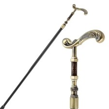 Golden Walking Stick,  Luxury Fashion Walking Cane for Men - 90 cm picture