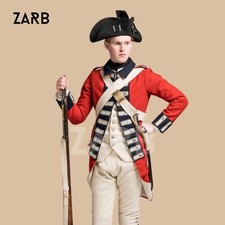 Men's British Redcoat Revolutionary War Uniform - Historical Reenactment Costume picture