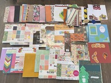 1 POUND Curated Scrapbooking Paper Lot 12x12 Mixed Design Themes Junk Journaling picture