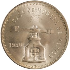1 oz Mexican Silver Onza Balance Coin (Random Year, AU) picture
