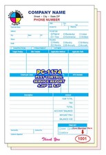 PEST CONTROL SERVICE ORDER CUSTOM PRINTED 2,  3 or 4  Part Carbonless picture
