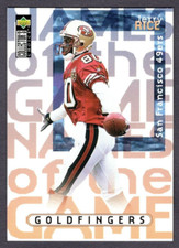 1997 Upper Deck Collector's Choice Jerry Rice 49ers Names Of The Game #47 picture