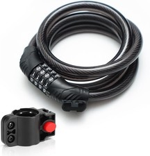 4 Digit Combination Bike Lock Heavy Duty Bicycle Motorbike Motorcycle Security picture