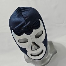 BLUE WRESTLING MASK LUCHADOR WRESTLER LUCHA LIBRE COSTUME COSPLAY picture