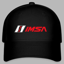 IMSA International Motor Sports Black Hat Adjustable Baseball Cap picture