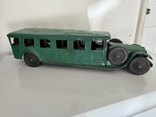 RARE STEEL CRAFT Vintage 1920s Inter City Bus Pressed Steel Cor Cor Toy 🚗 picture
