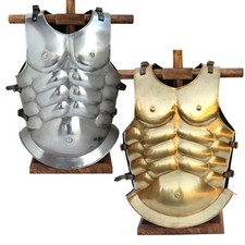 Medieval Roman Greek Muscle Armor Cuirass LARP Halloween Costume Black picture