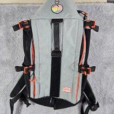 Little Chonk The Maxine One Dog Carrier Backpack Grey Orange Pet Travel Bag picture