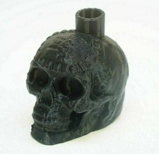 Mayan Death Whistle Black Skull !VERY LOUD! *Aztec Made In USA* Scary 3D Printed picture