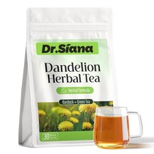 Dr. Siana Dandelion Root Tea Bags，Burdock Root Tea & Green Tea，5g x 30 Teabag... picture