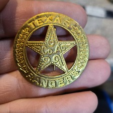 Texas Ranger Badge Old West U.S. Marshall Sheriff Replica Reproduction (A6) picture