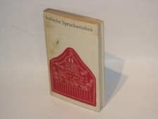 Roland Beer, Heinz Mode: Indian saying wisdom. Weimar 1975. picture