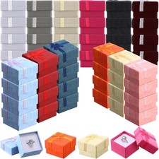 120 Pcs Ring Gift Boxes Bulk for Ring, Earring, Jewelry Small Jewelry Cardboard picture