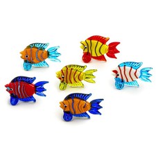 1.5'' Miniature Hand Blown Glass Tropical Fish Figurine Collectibles Gift for... picture