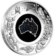 Australian 2026 1oz .9999 Silver Proof $1 Matrix Opal Coin Great Southern Land picture