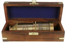 MARITIME BRASS ANTIQUE VINTAGE 20" VICTORIAN MARINE TELESCOPE SPYGLASS GIFT picture