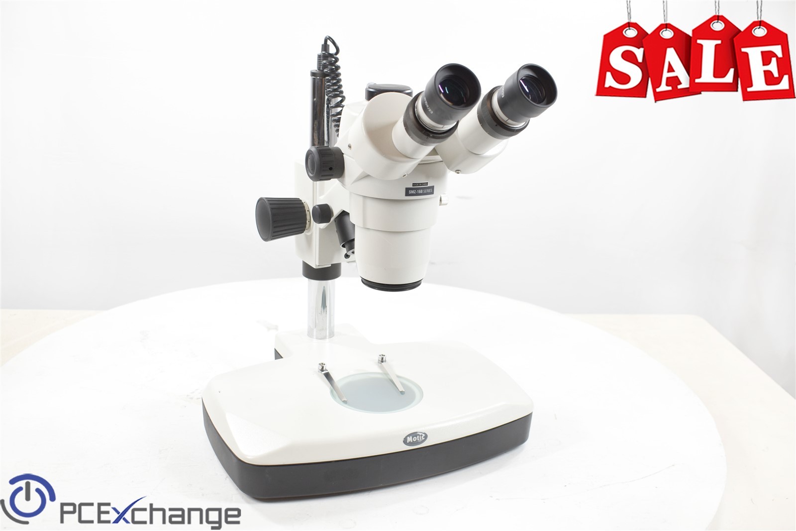 Motic SMZ-168 Stereo Microscope Tested & Working - No Power Supply Motic SMZ-168 Stereo Microscope Tested & Working - No Power Supply