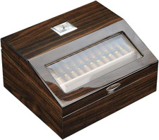 Elegant Walnut Cigar Humidor - Perfect Gift for Best Man picture