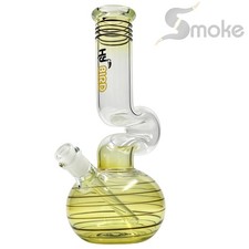 Hookah 11" Glass Bong Water Pipe Smoking Silver Fumed Beaker bong 14mm bowl Zong picture
