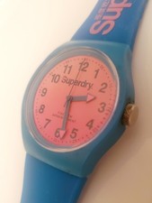 Super dry Pink And Blue Anolog Watch, New Battery Working As It Should Ships Now picture