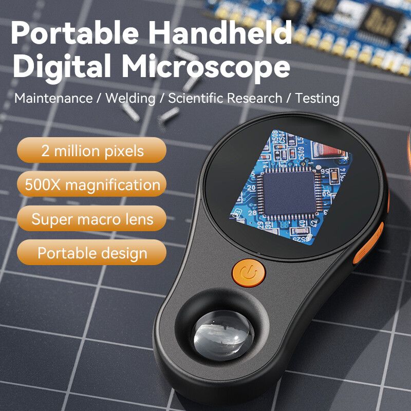 Portable 500X Digital Microscope 2" 1080P w/Metal Stand for Coins PCB Portable 500X Digital Microscope 2" 1080P w/Metal Stand for Coins PCB