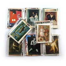 40 Vintage Art Print Cards Lot - Museum Gallery Exhibition Wall Decor Collection picture