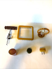 Lot of 10 Vintage Bakelite and other Plastic Objects  in EX condition! picture