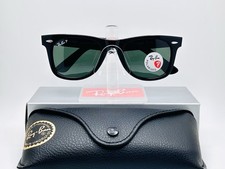 Ray-Ban RB2140 Original Wayfarer Classic 50mm Polarized Sunglasses - Green Lens picture
