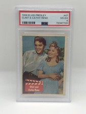 1956 Elvis #47 Clint & Cathy Reno PSA 4 VG-EX Vintage Elvis Trading Card picture