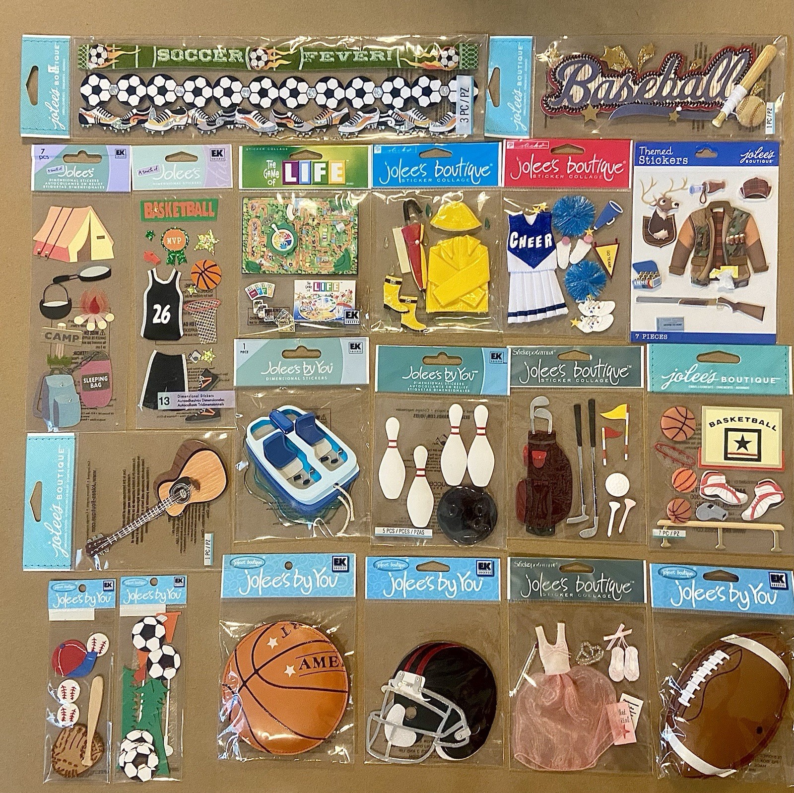 Games, Hobby, Sport, Activity  Stickers Jolee’s Boutique Several RARE