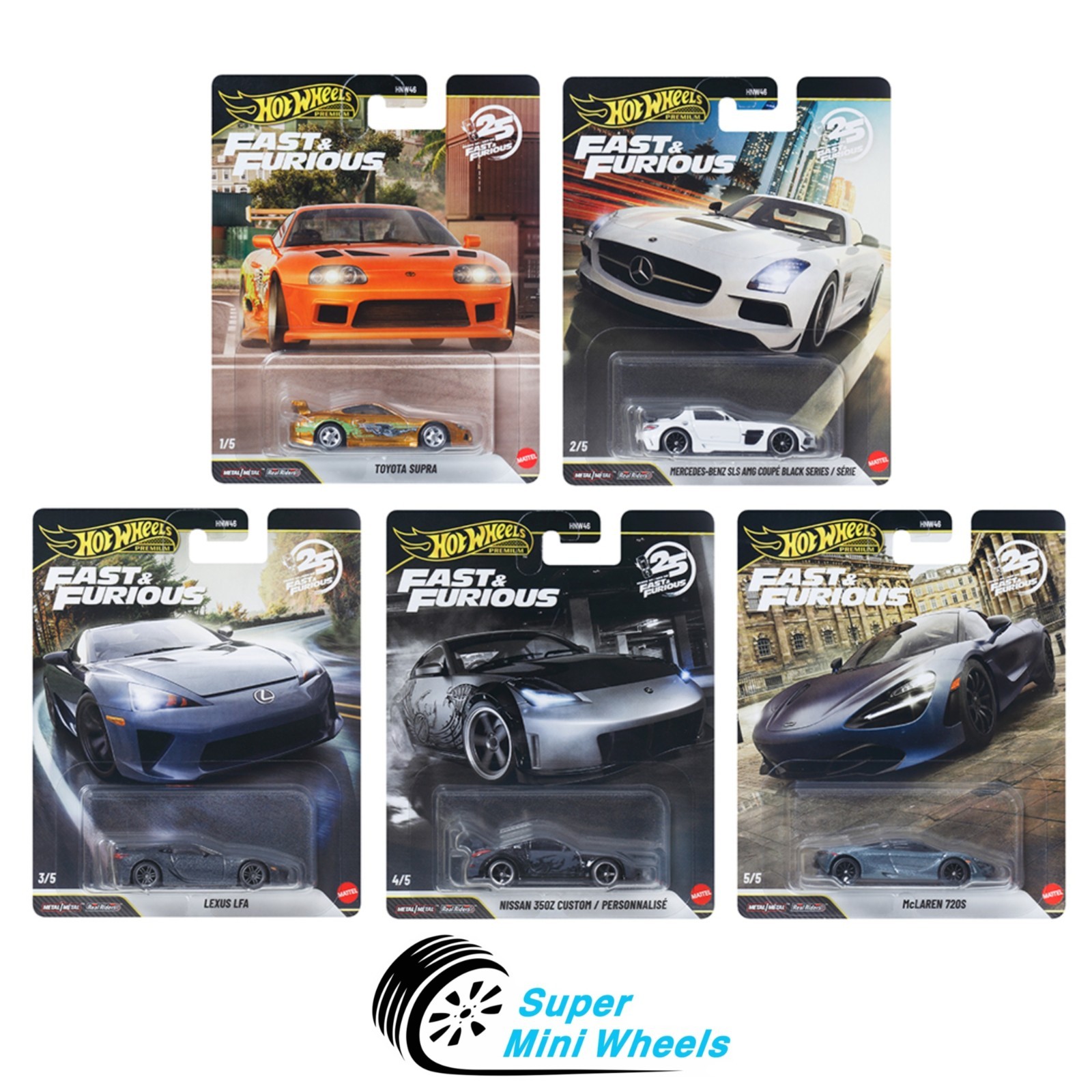 Hot Wheels 2026 Fast & Furious R Case Set of 5 Cars - Include CHASE Car ! Hot Wheels 2026 Fast & Furious R Case Set of 5 Cars - Include CHASE Car !