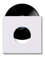 2000 45 RPM 7" Record Inner Sleeves With Hole Heavy Weight 20# White Paper Acid picture