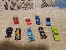 VINTAGE LOT OF 9 METAL DIECAST CARS MOST ARE HOT WHEELS picture