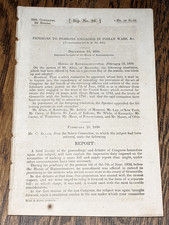 1836 Pensions To Persons Engaged In Indian Wars, Revolutionary War, Kentucky picture