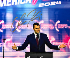 CHARLIE KIRK Signed 8x10" Original Authentic Autograph Signature w/COA picture