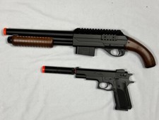 Two Airsoft Guns Special: Spring Airsoft (1 DE M47 shotgun+ 1 DE M24 pistol) picture