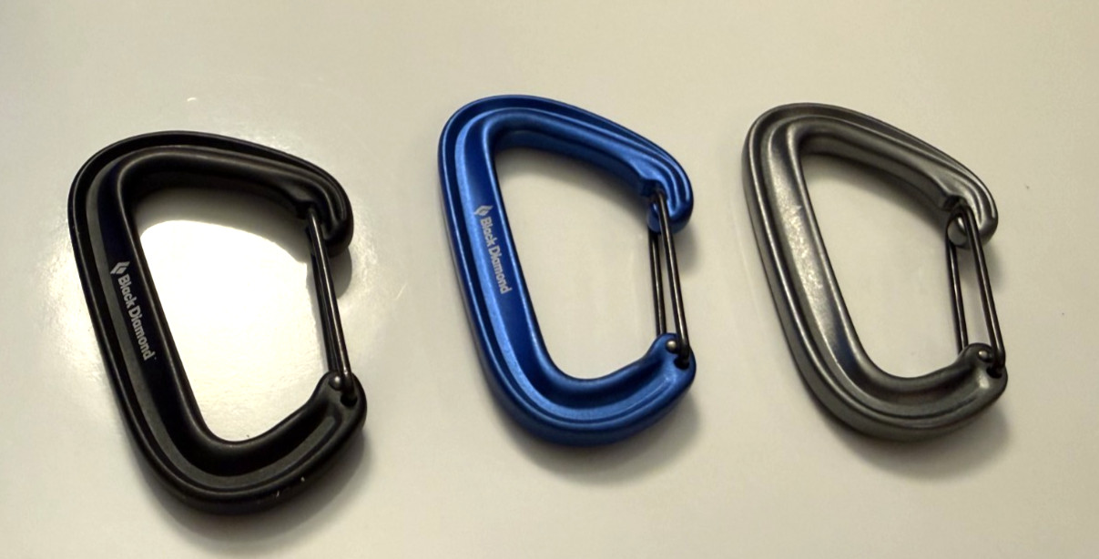 Black Diamond Carabiner - blue/silver/black - Climbing Gear - USED