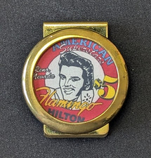 Elvis Money Clip Flamingo Hilton Casino Reno Nevada $5 American Superstars 1994 picture