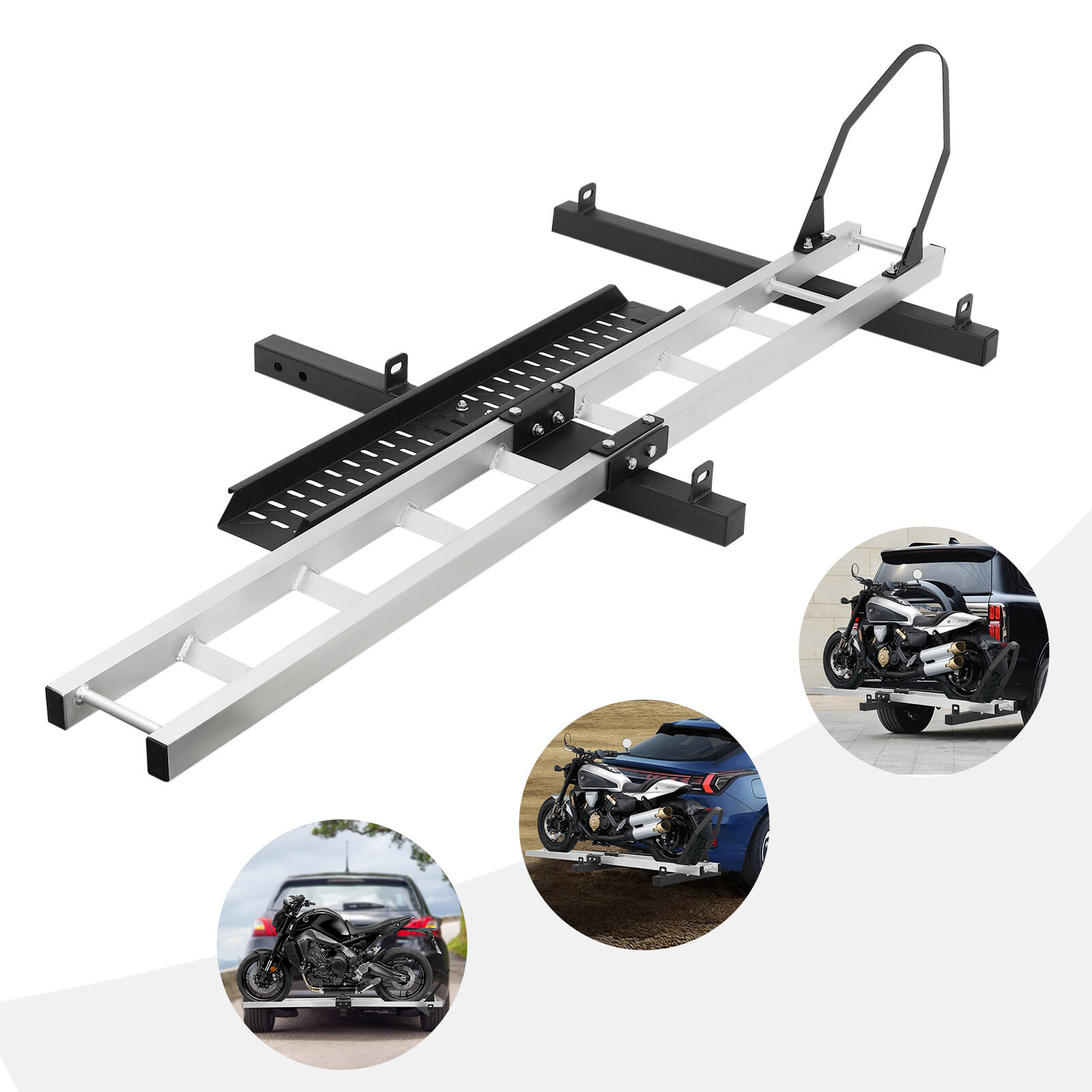 Motorcycle Carrier, Aluminum Hitch Carrier for Dirt Bikes, Motorcycle Bracket Motorcycle Carrier, Aluminum Hitch Carrier for Dirt Bikes, Motorcycle Bracket