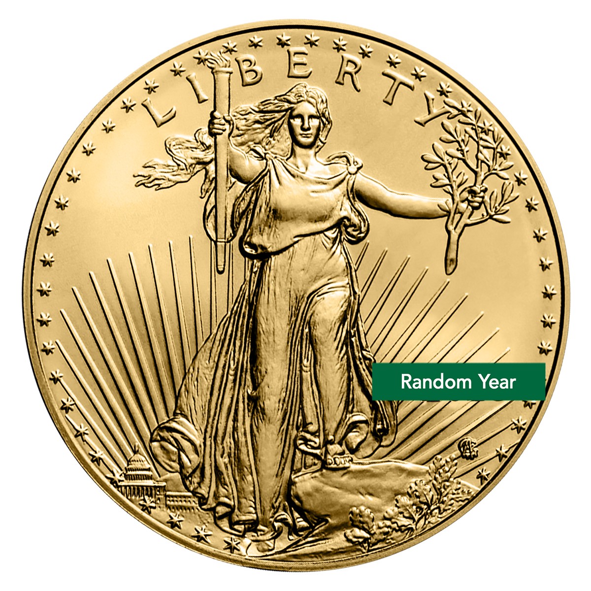 1/10 oz American Gold Eagle Coin $5 BU (Random Year) 1/10 oz American Gold Eagle Coin $5 BU (Random Year)
