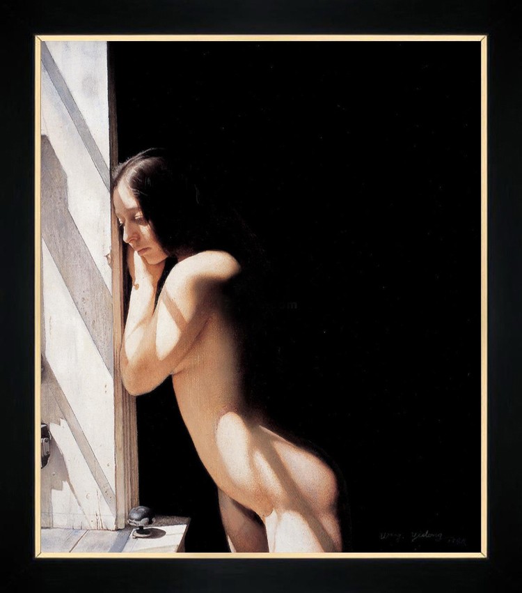 Hand Painted Oil Painting art Female woman Nude On Canvas 24"X30"
