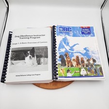 Dog Obedience Instructor Training Program ABC Animal Behavior College Book 1 & 2 picture