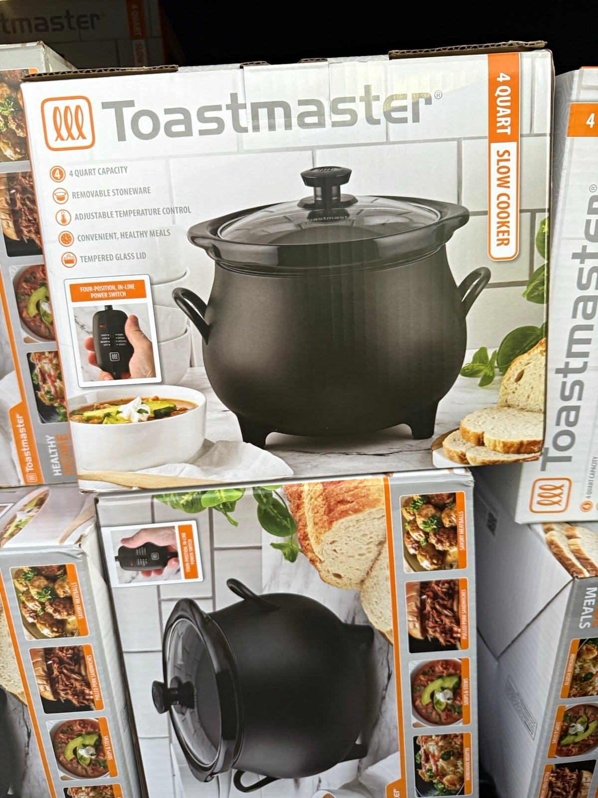 Toastmaster Halloween Cauldron 4 Qt Slow Cooker Black, SHIPS SAME DAY